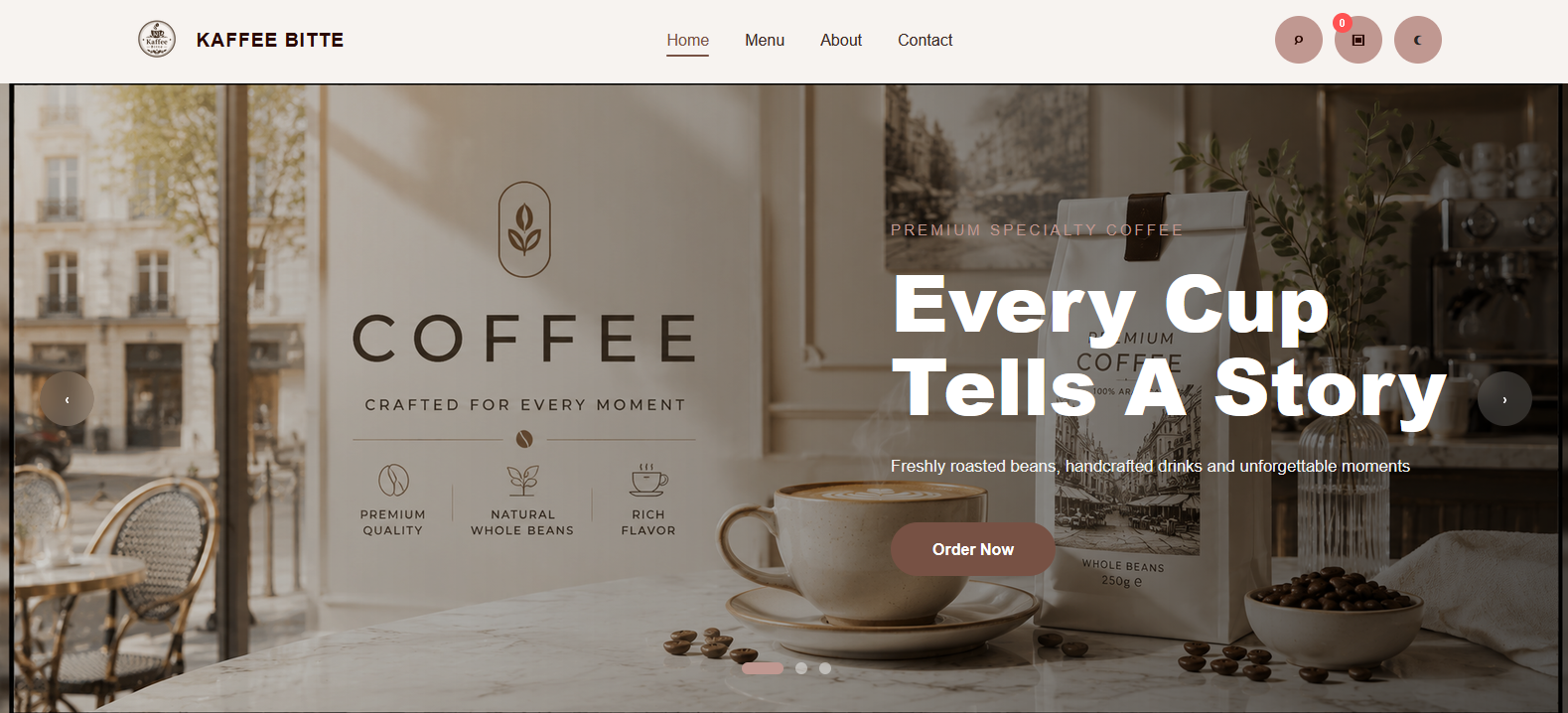 Cafe HTML Template