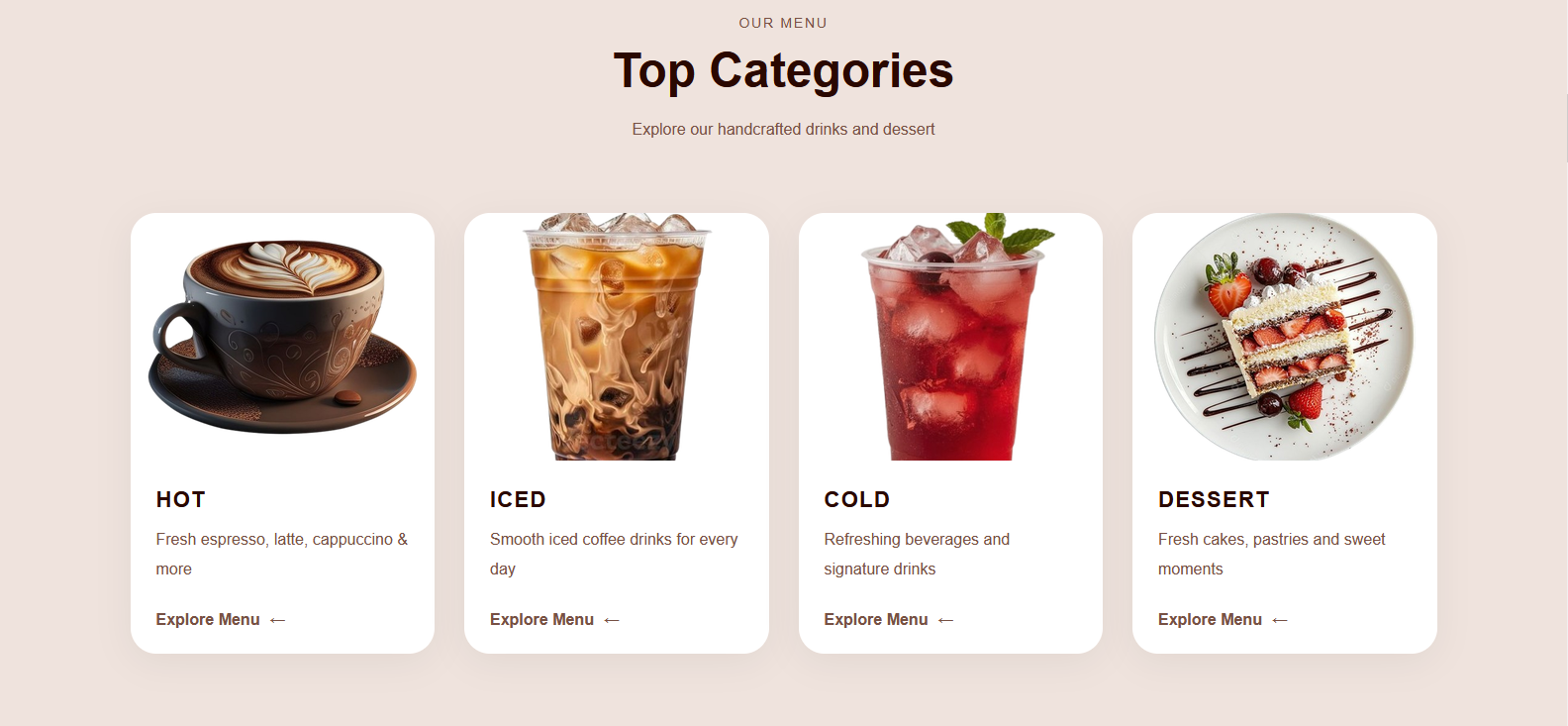 Cafe HTML Template