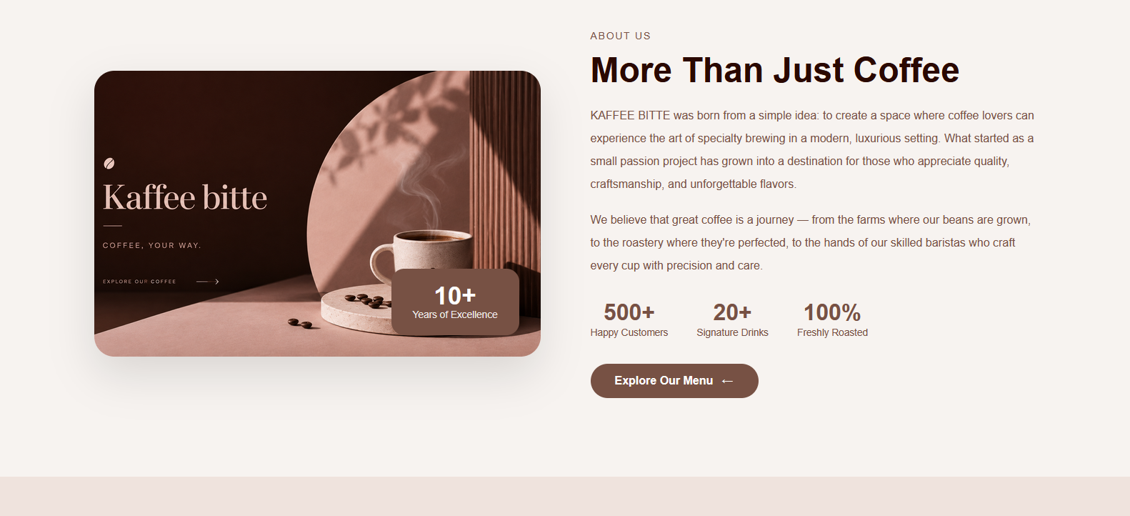 Cafe HTML Template